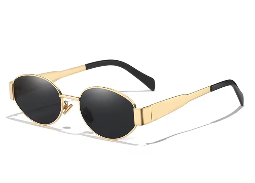 Aurum™ Oval Alloy Sunglasses