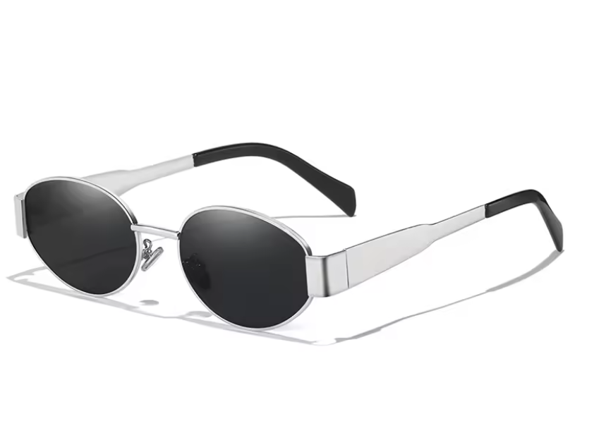 Aurum™ Oval Alloy Sunglasses