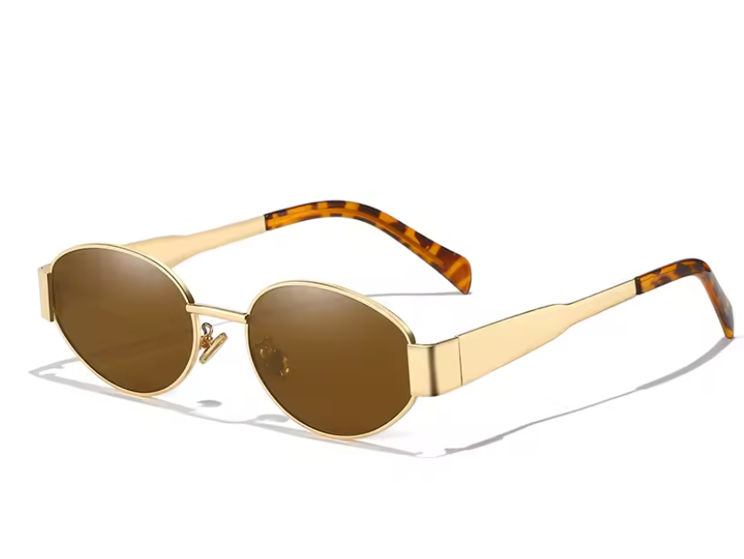 Aurum™ Oval Alloy Sunglasses