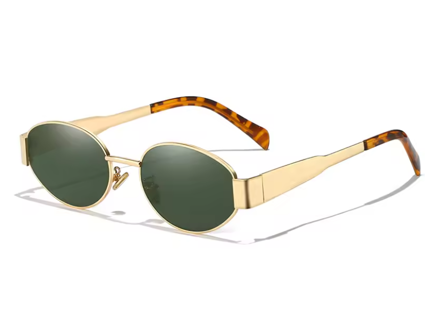 Aurum™ Oval Alloy Sunglasses