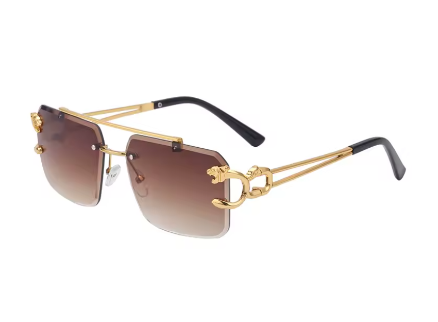 Savage Fade™ – Leopard Rimless Double-Bridge Shades