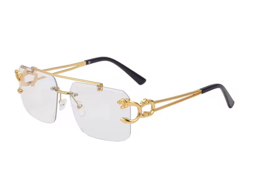 Savage Fade™ – Leopard Rimless Double-Bridge Shades