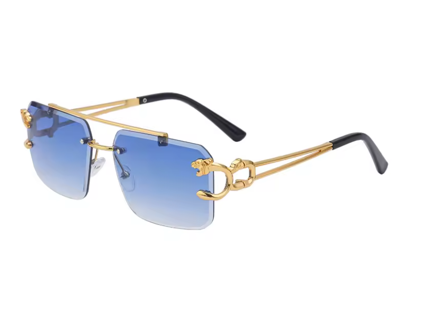 Savage Fade™ – Leopard Rimless Double-Bridge Shades