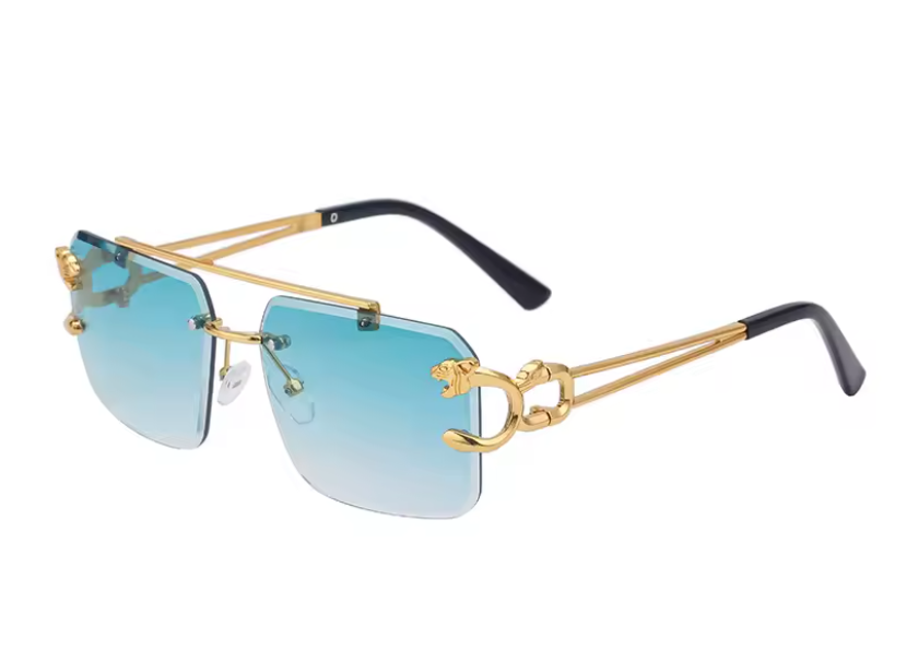 Savage Fade™ – Leopard Rimless Double-Bridge Shades
